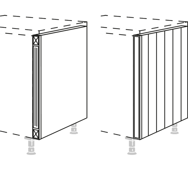Nobilia Pilaster für Landhaus-Unterschränke