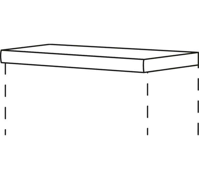 Nobilia Bad Abdeckböden mit 50 cm Stärke