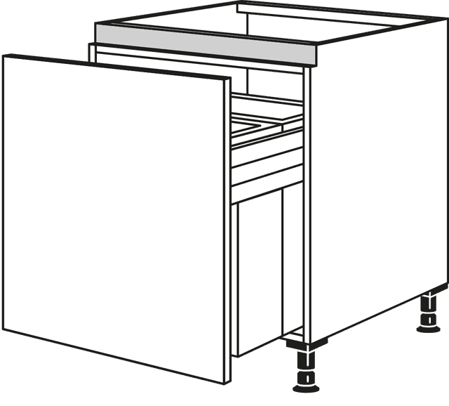 Nobilia Line N Unterschränke mit Mülltrennsystem
