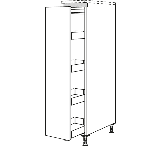 Nobilia Line N pull-out larder unit as highboard