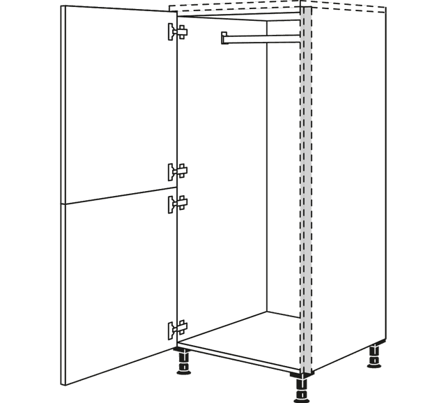 Nobilia Line N highboard wardrobe cabinets