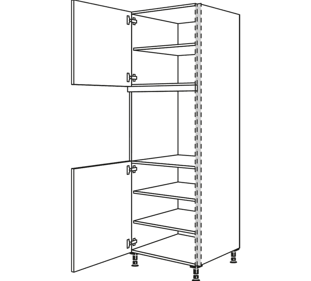 Nobilia Line N Hochschrank Geräteumbau in 60 cm Breite