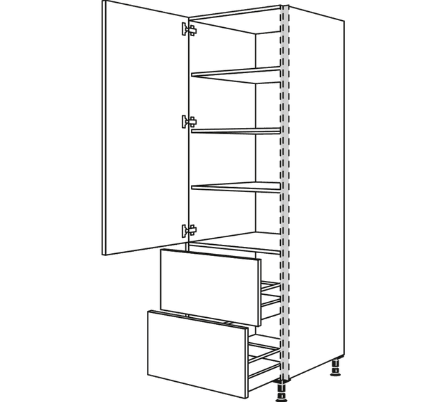 Nobilia Line N Hochschrank-Vorratsschränke