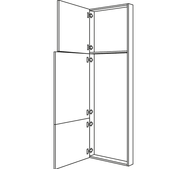 Nobilia Hochschrank Rahmenteile für Bad, Küche, Wohnzimmer