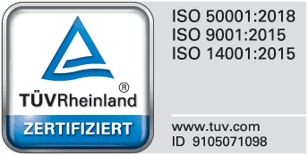 Nobilia’s quality management system, environmental management system & energy management system are audited and certified by TÜV Rheinland / LGA InterCert!