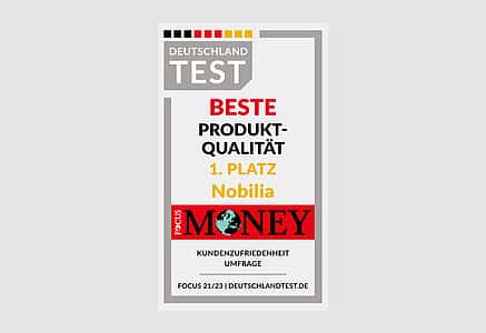 Deutschland Test product quality - Nobilia sets standards!