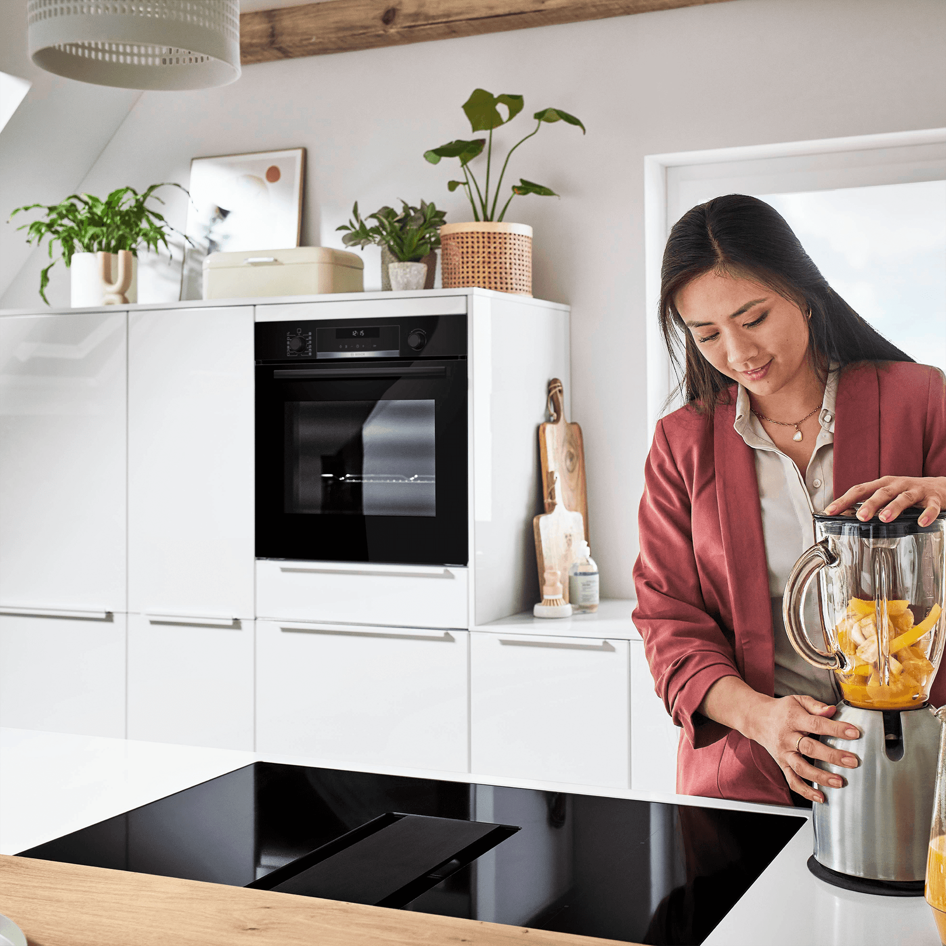 Nobilia Highboard als Geräteumbau für Backofen, Mikrowelle & Dampfgarer