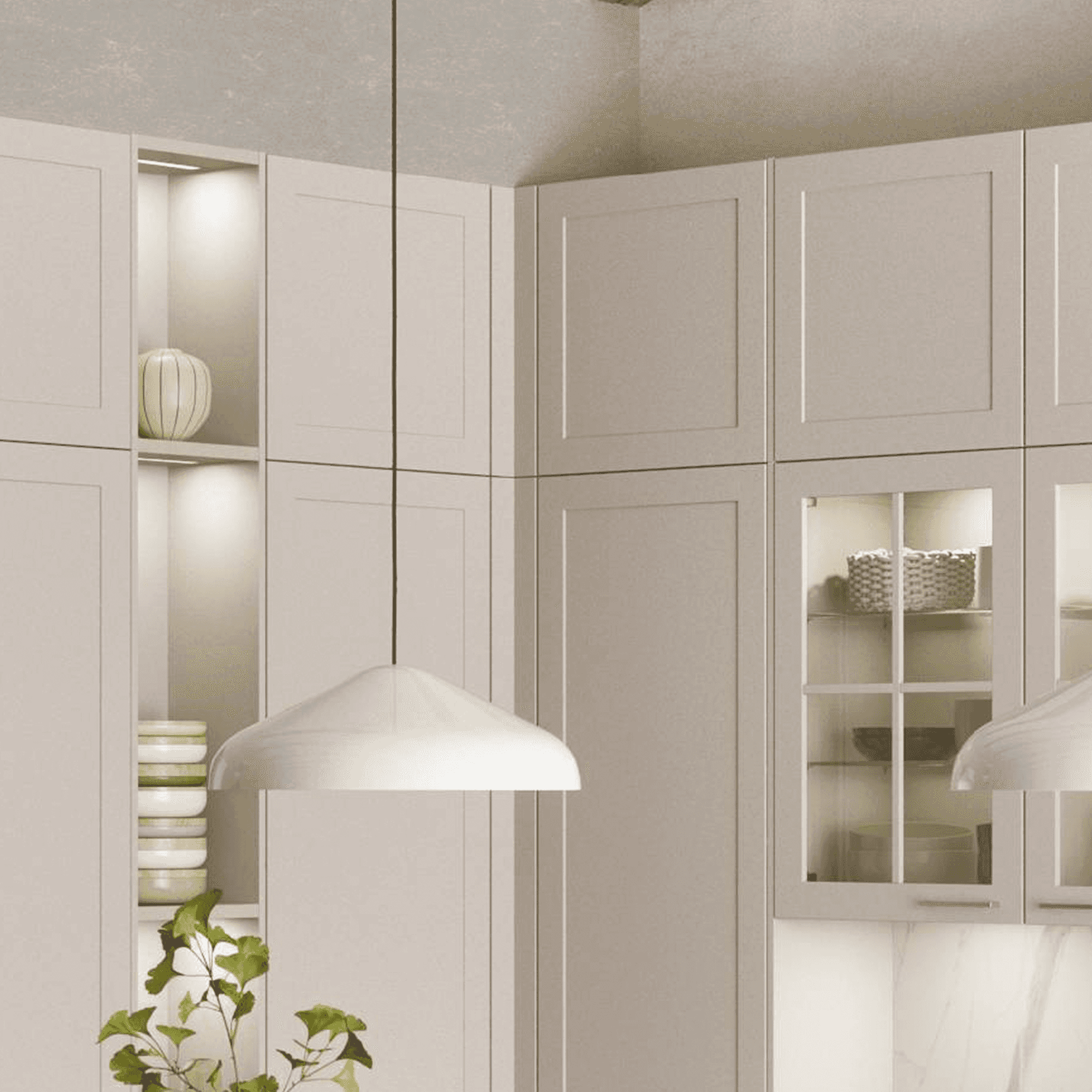 Nobilia corner filler for overhead cabinets