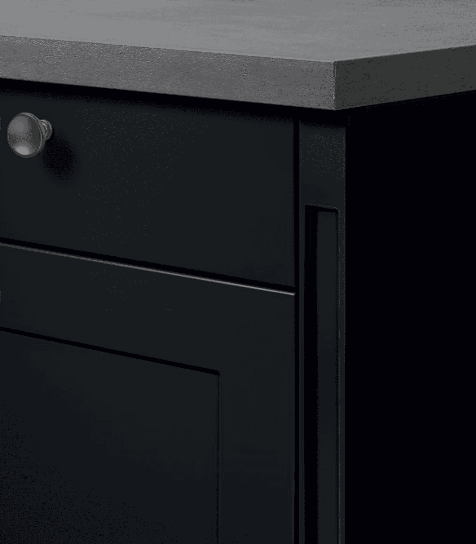 Nobilia Pilasterfarbe 791 Lack, Schwarz Perfect matt