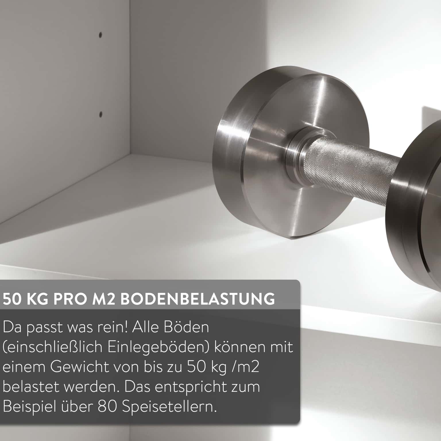 Nobilia Einlegeschränke Bodenbelastung