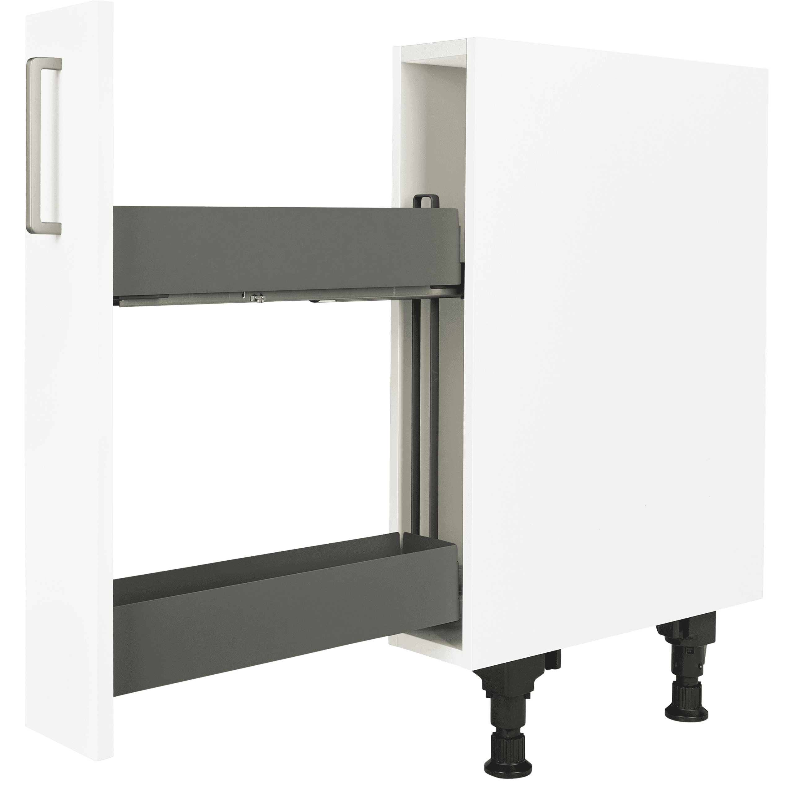 Nobilia Apothekerauszug mit nBox Auszug und Metallboxen