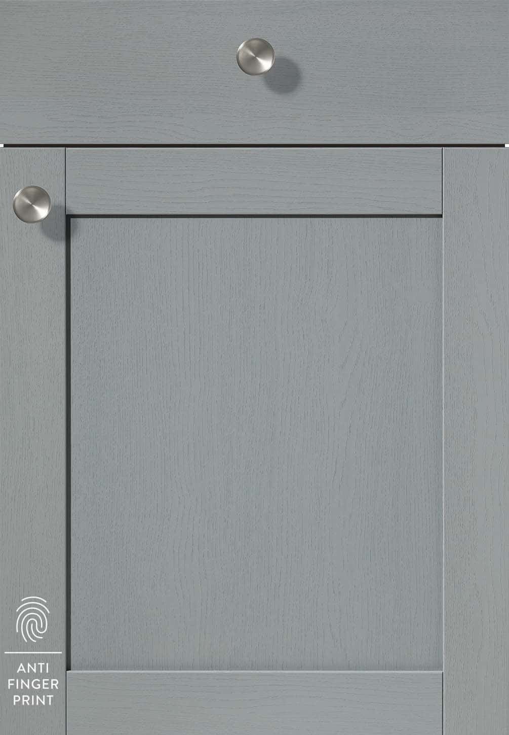 Nobilia Front 614 Lacklaminat, Holzstruktur Steinblau 419 Frame PG 4 