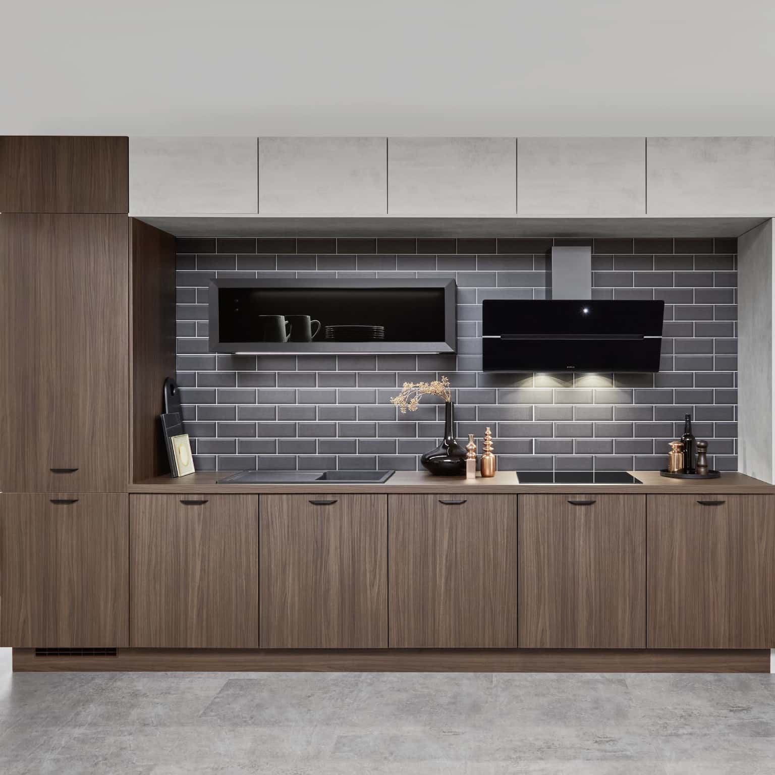 Nobilia Kochstellenschrank 60 cm in Nussbaum Milano
