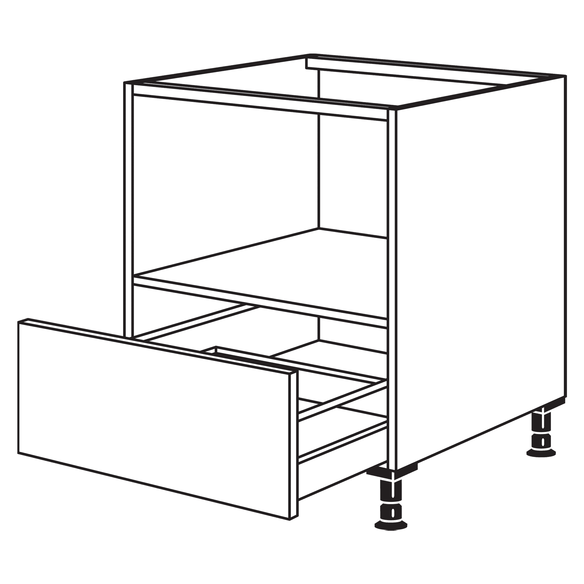 Nobilia Herdumbau mit Auszug 60 cm breit für Küchen