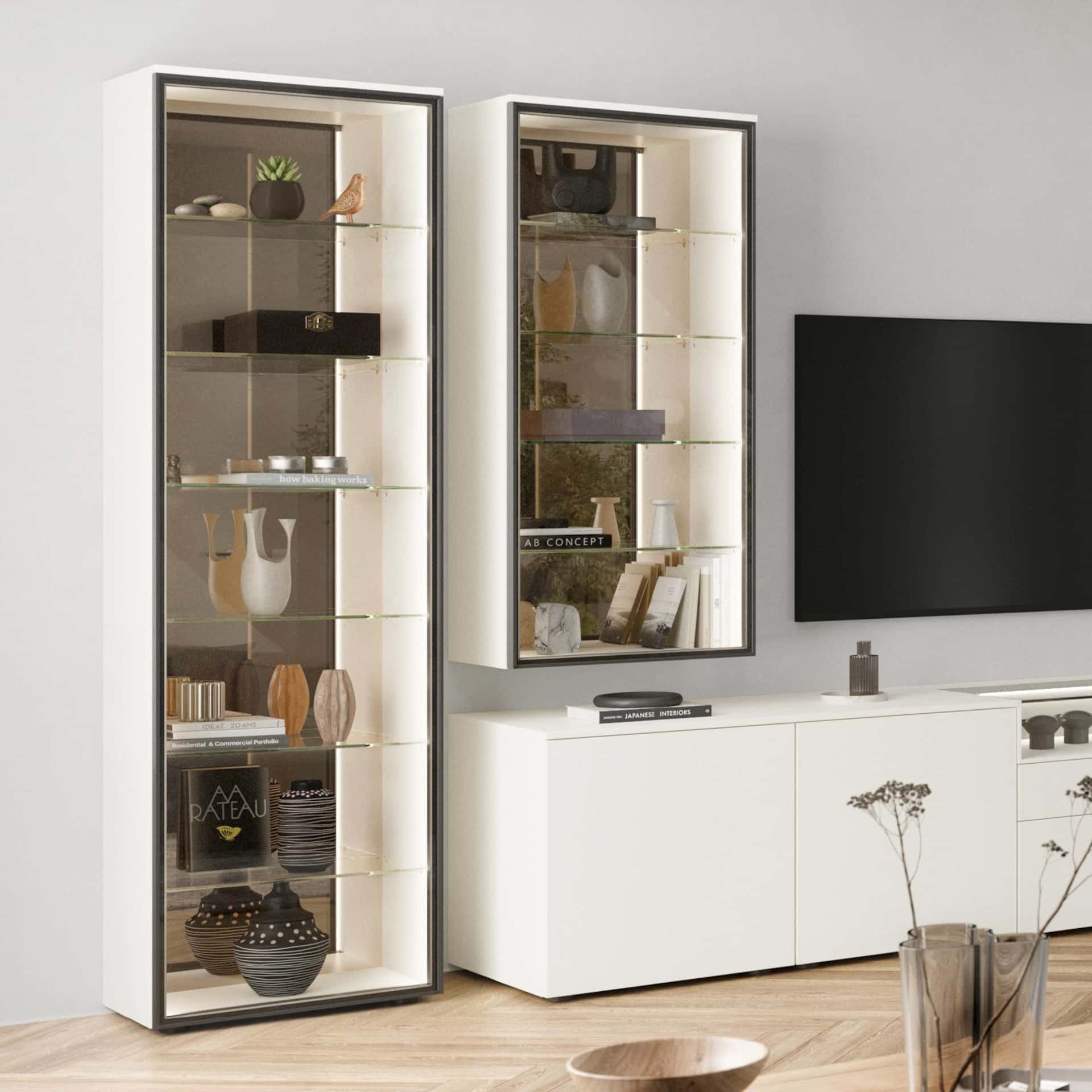 Nobilia Hochschrank mit Glasfront AIR