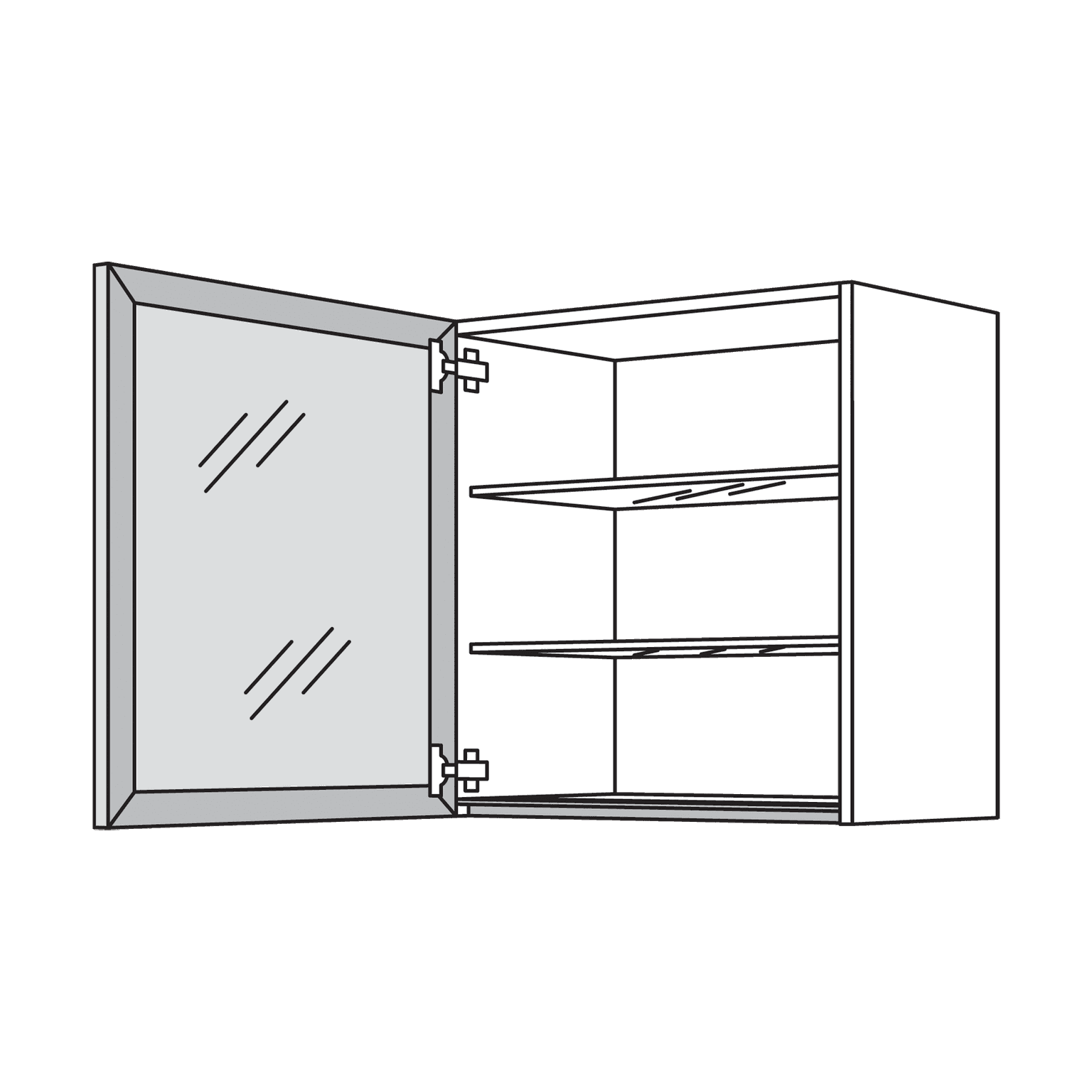 Nobilia Wandschrank mit Square-Tür