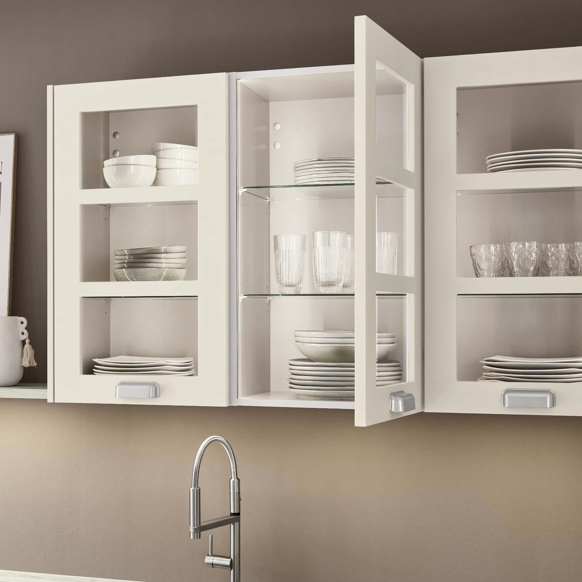 Nobilia Wandschrank mit Glasrahmentür in 60 cm Breite